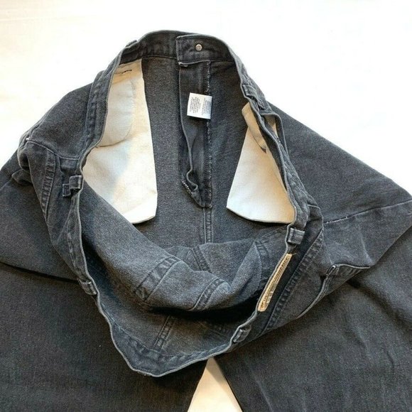 Vintage Polo Ralph Lauren RL Jean Big Jeans Mens 42x30 Banner Relaxed Black NEW - Picture 9 of 12